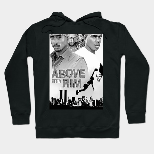 Above The Rim - “Black & White” Hoodie by M.I.M.P.